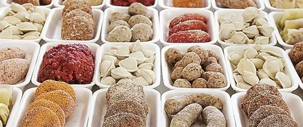 hazır qida, hazır xəmir, dondurulmuş ət, hazır yemək, donmuş ət