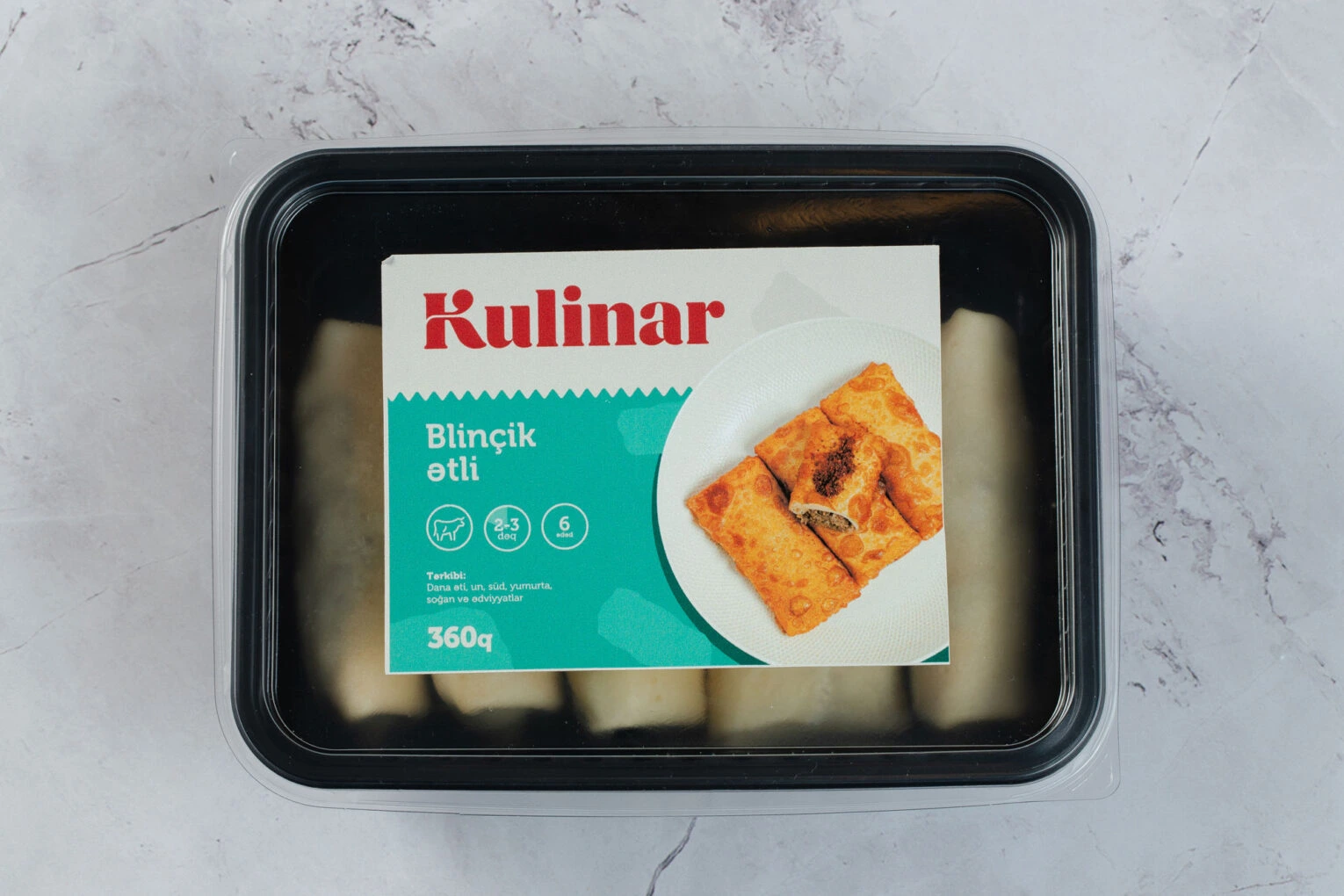 dondurulmuş qidalar bilinchik etli